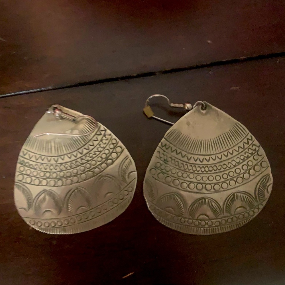 Pewter earrings